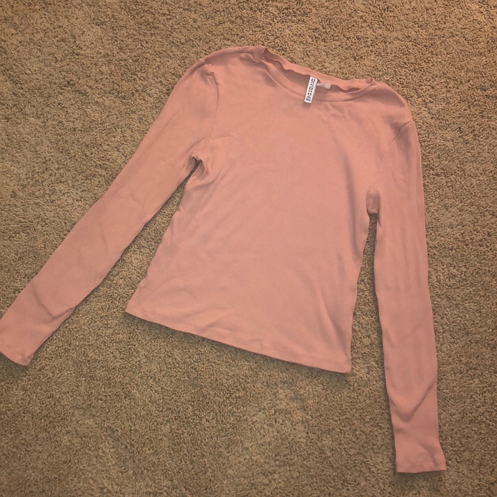 Pink Ribbed Shirt